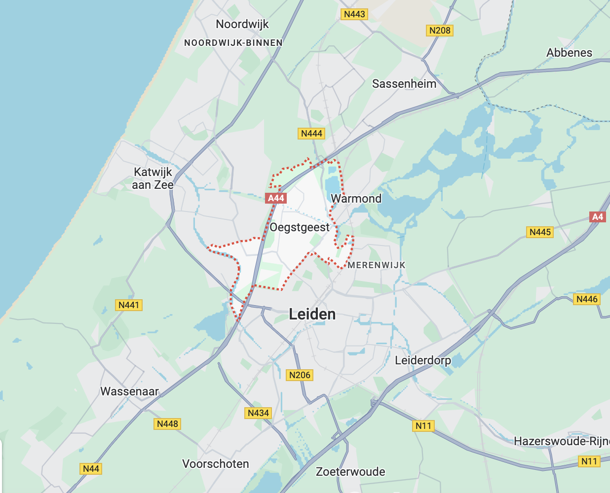 Verhuiskaart Oegstgeest van Daly