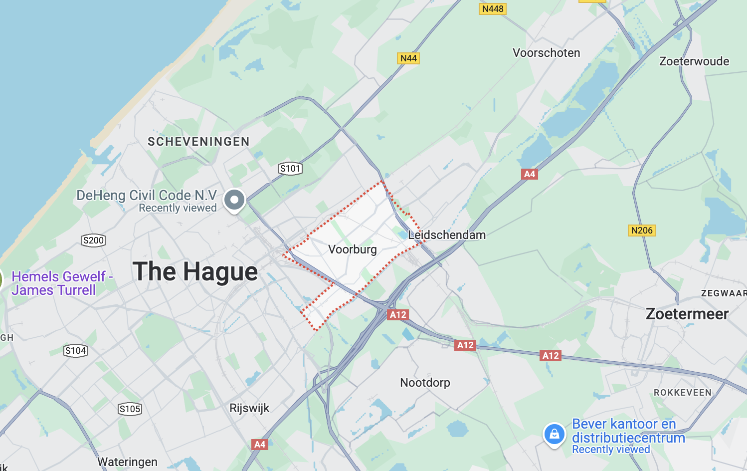 Verhuizen in regio Voorburg met deze plattegrond